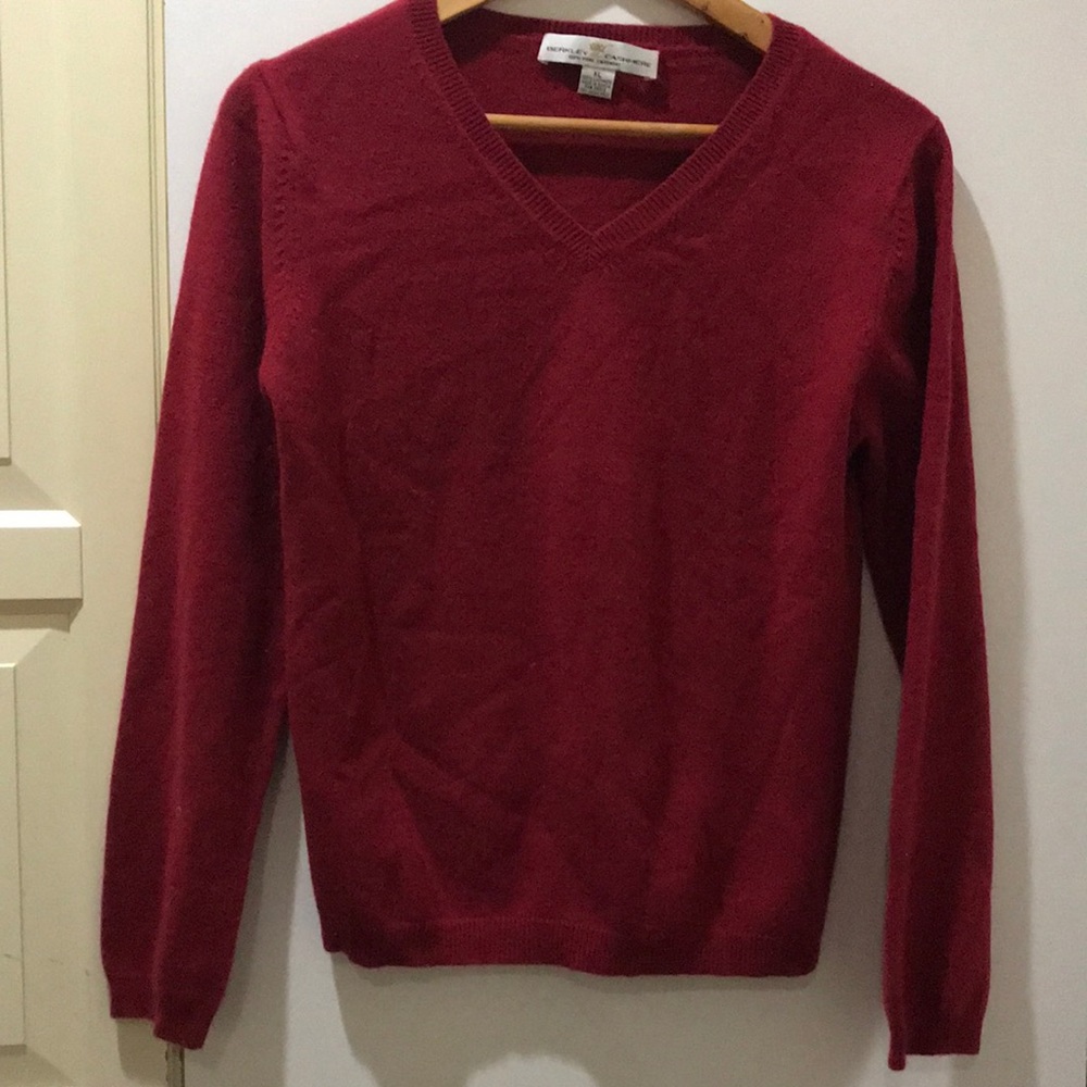 Berkley 100% Cashmere V Neck Sweater